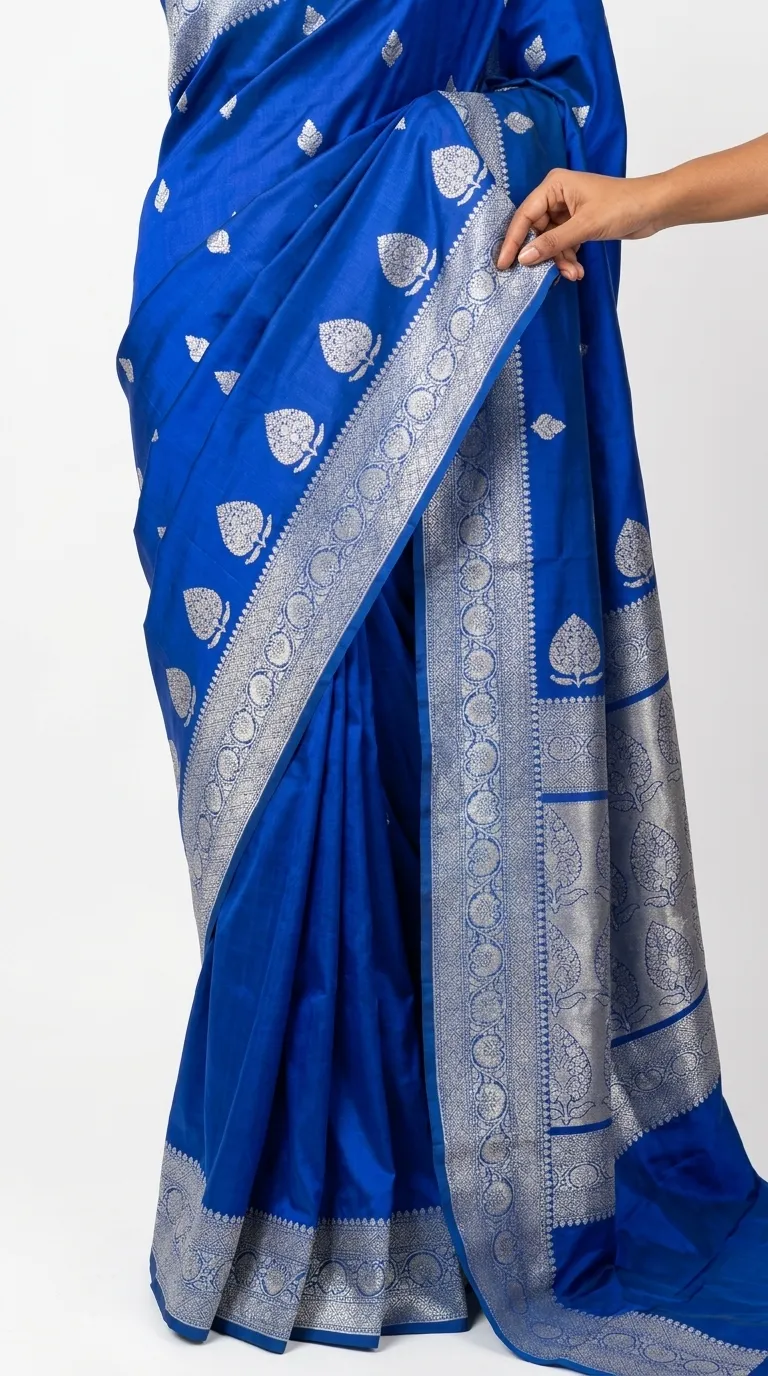 Embellished, Embroidered Bollywood
                                    Organza Saree (Green)