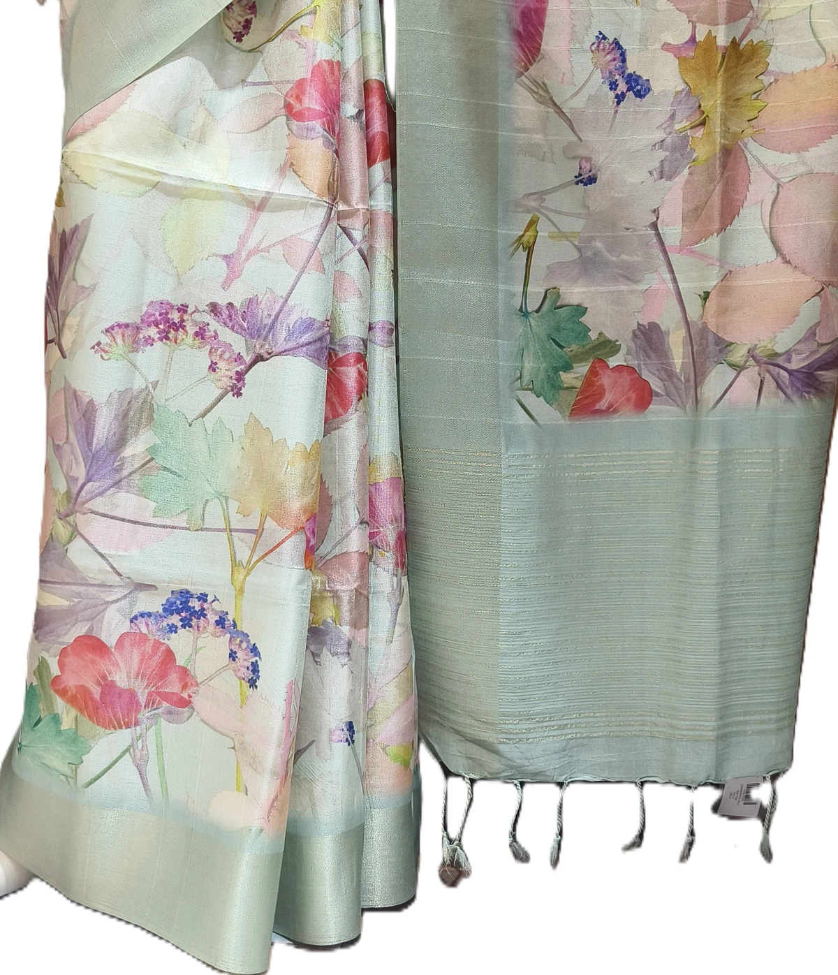 Embellished, Embroidered Bollywood
                                    Organza Saree (Green)