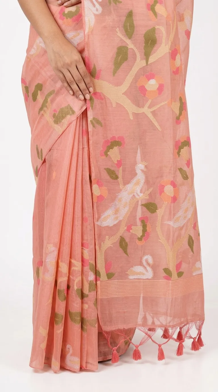 Embellished, Embroidered Bollywood
                                    Organza Saree (Green)