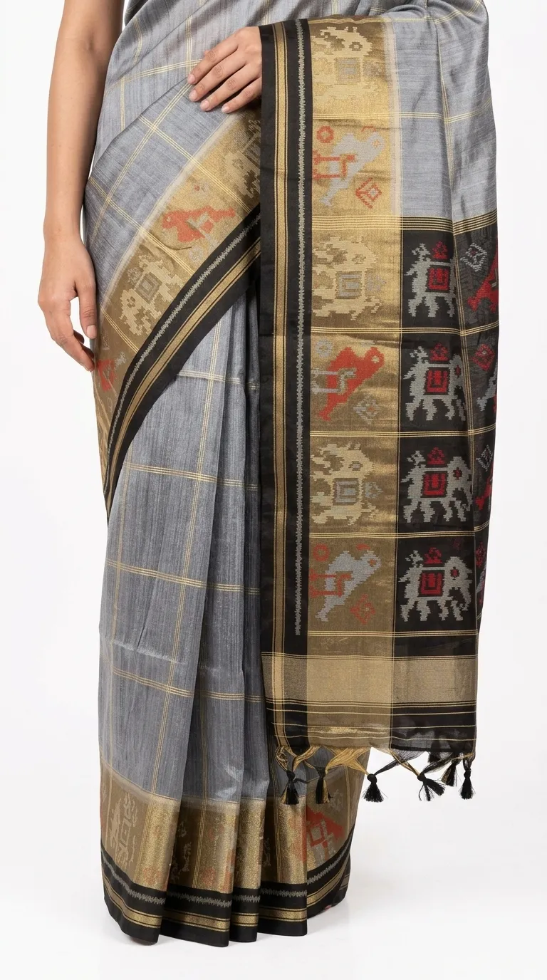 Embellished, Embroidered Bollywood
                                    Organza Saree (Green)