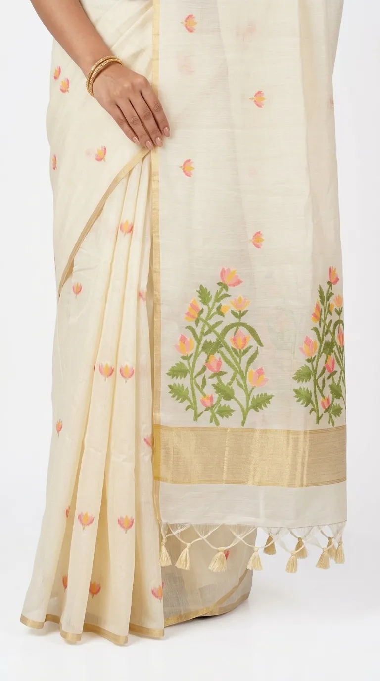 Embellished, Embroidered Bollywood
                                    Organza Saree (Green)