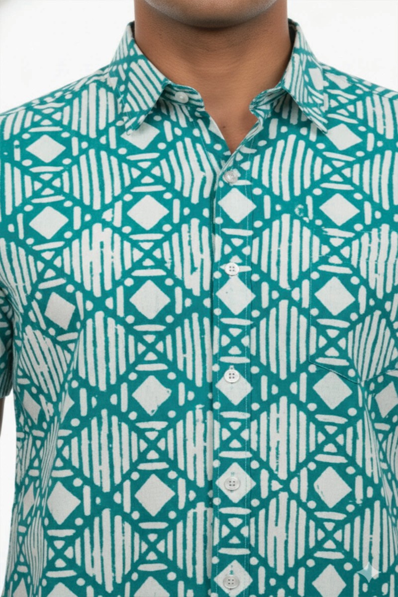 Breeze Linen Half Sleeves Shirt In Snow