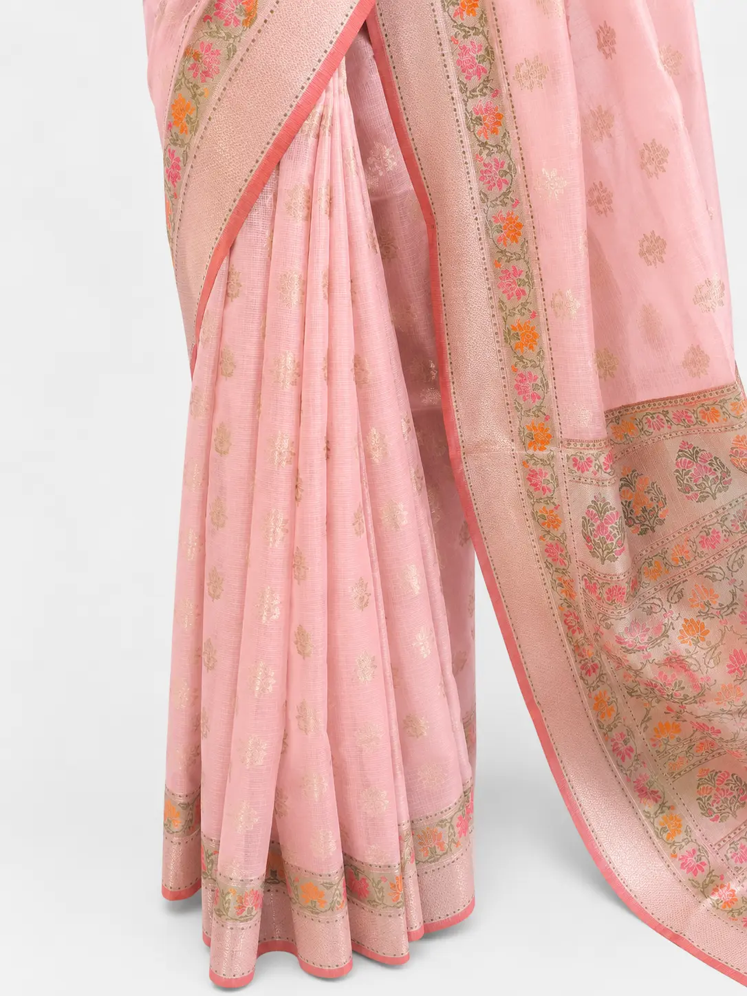 Embellished, Embroidered Bollywood
                                    Organza Saree (Green)