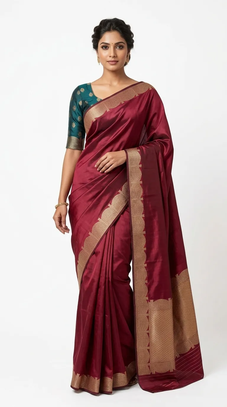 Embellished, Embroidered Bollywood
                                    Organza Saree (Green)