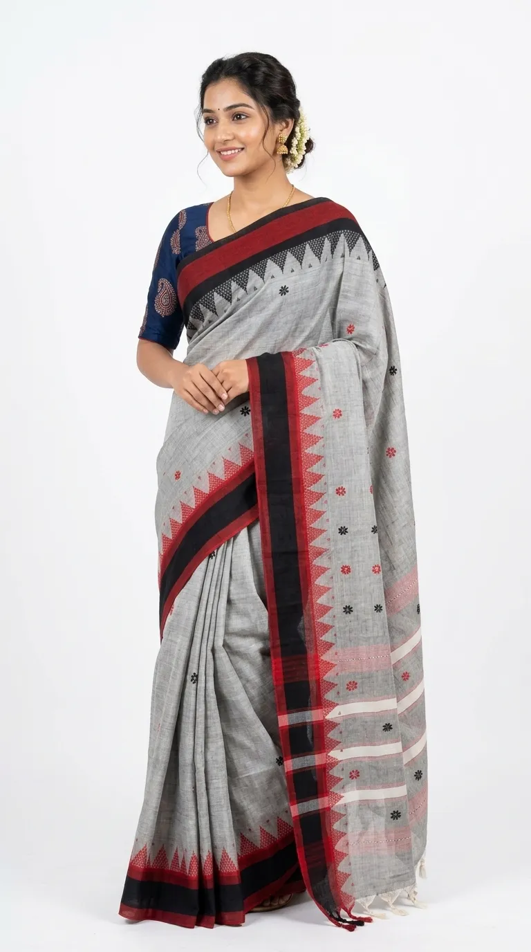 Embellished, Embroidered Bollywood
                                    Organza Saree (Green)
