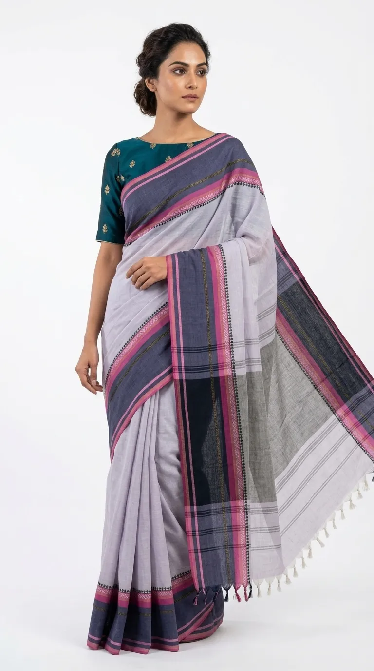 Embellished, Embroidered Bollywood
                                    Organza Saree (Green)