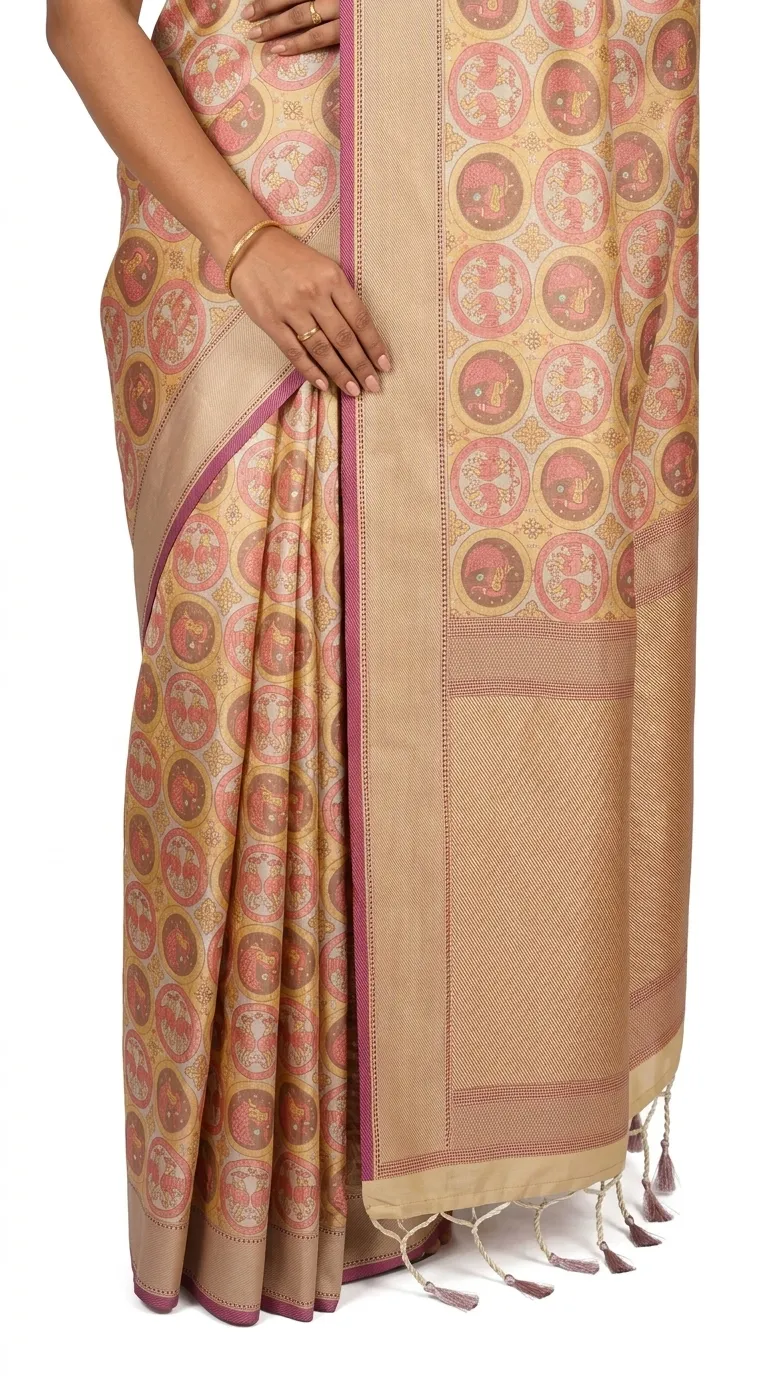 Embellished, Embroidered Bollywood
                                    Organza Saree (Green)