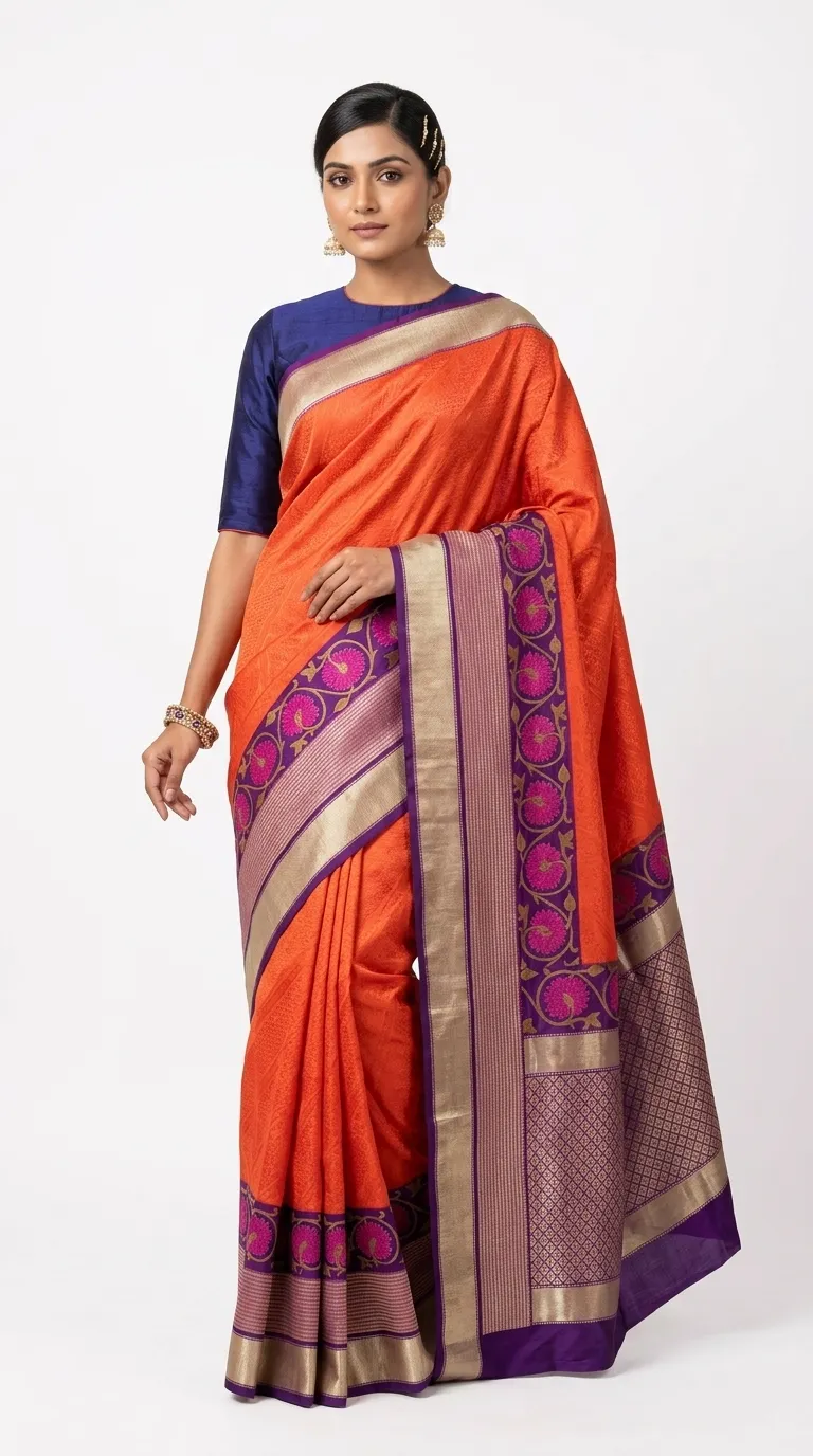 Embellished, Embroidered Bollywood
                                    Organza Saree (Green)