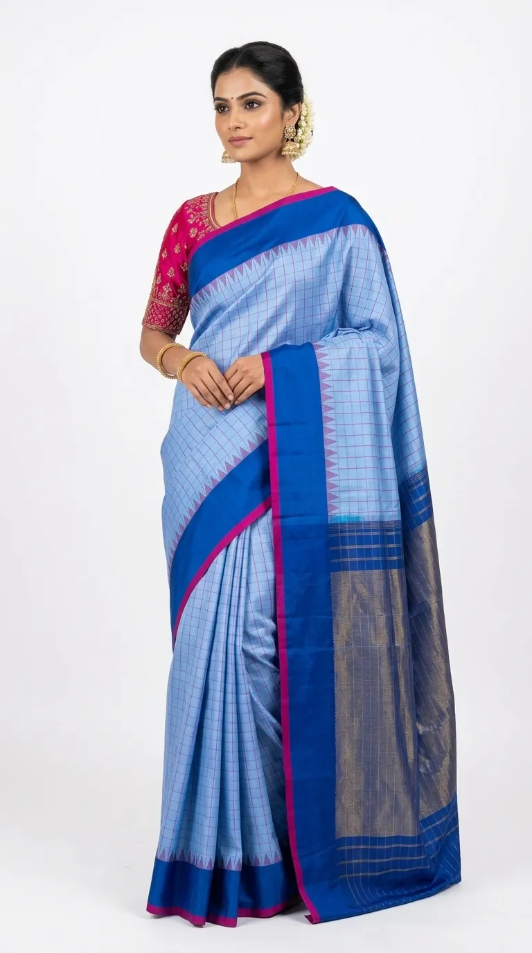 Embellished, Embroidered Bollywood
                                    Organza Saree (Green)