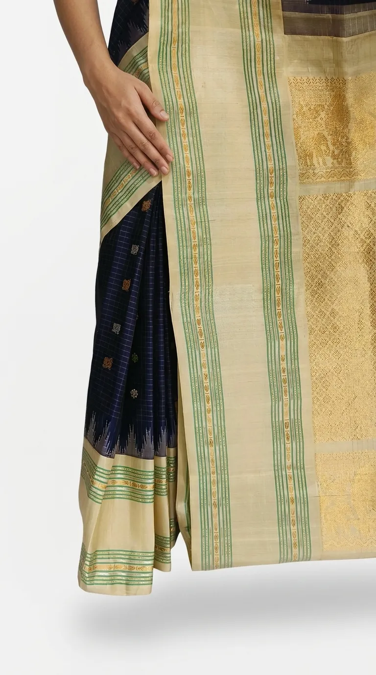 Embellished, Embroidered Bollywood
                                    Organza Saree (Green)