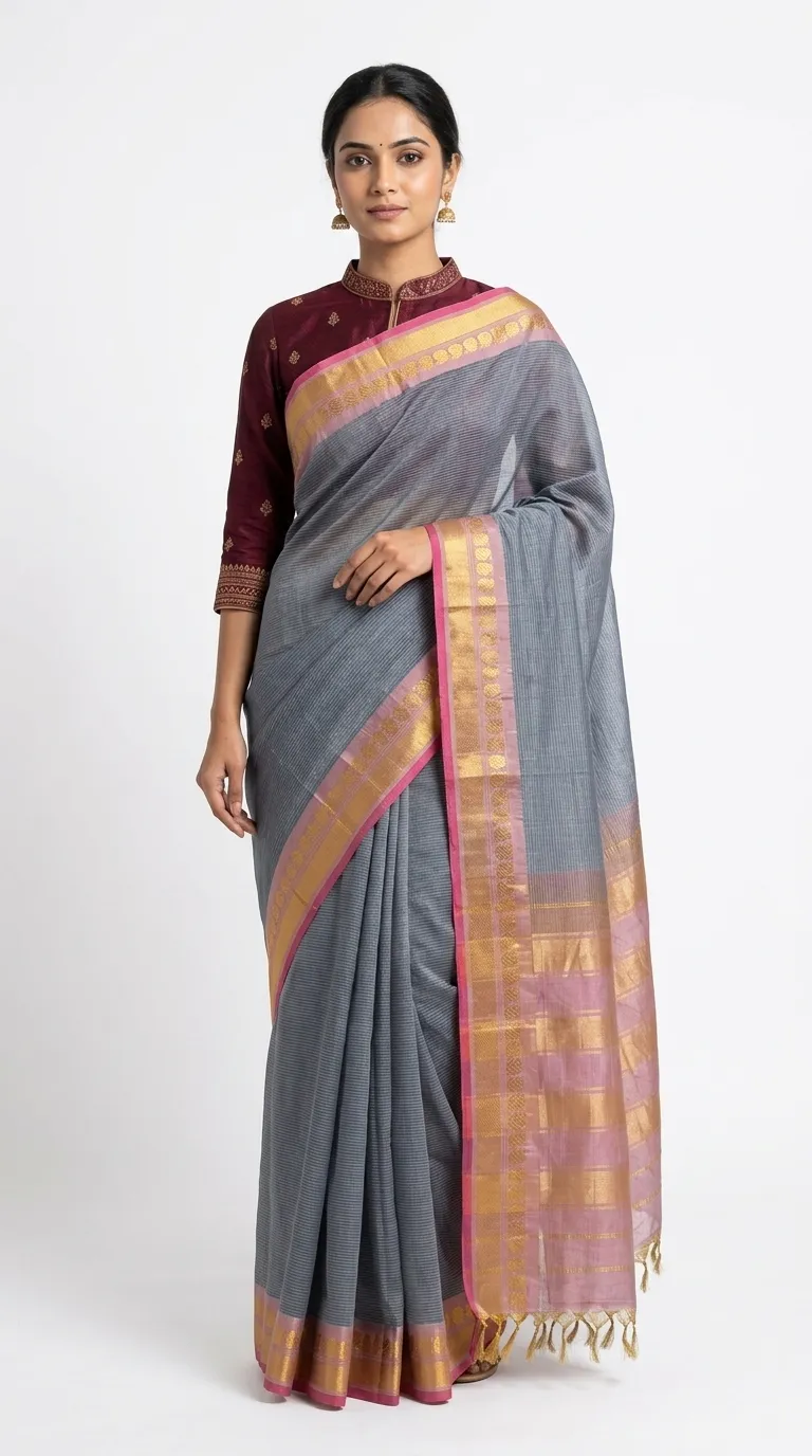 Embellished, Embroidered Bollywood
                                    Organza Saree (Green)
