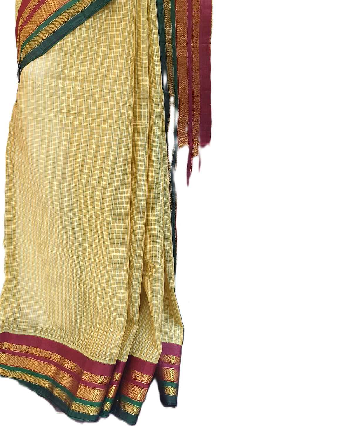 Embellished, Embroidered Bollywood
                                    Organza Saree (Green)