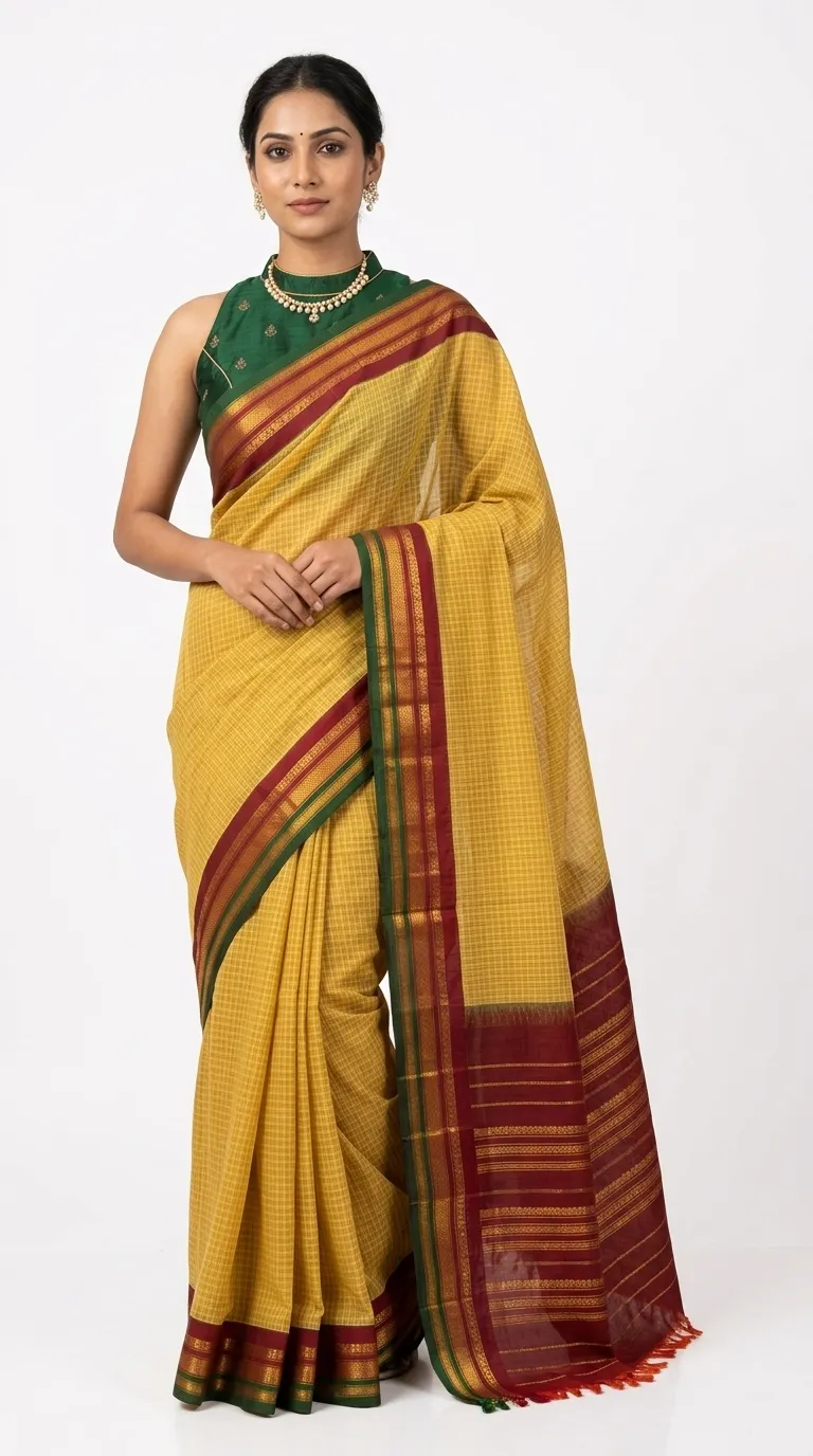 Embellished, Embroidered Bollywood
                                    Organza Saree (Green)
