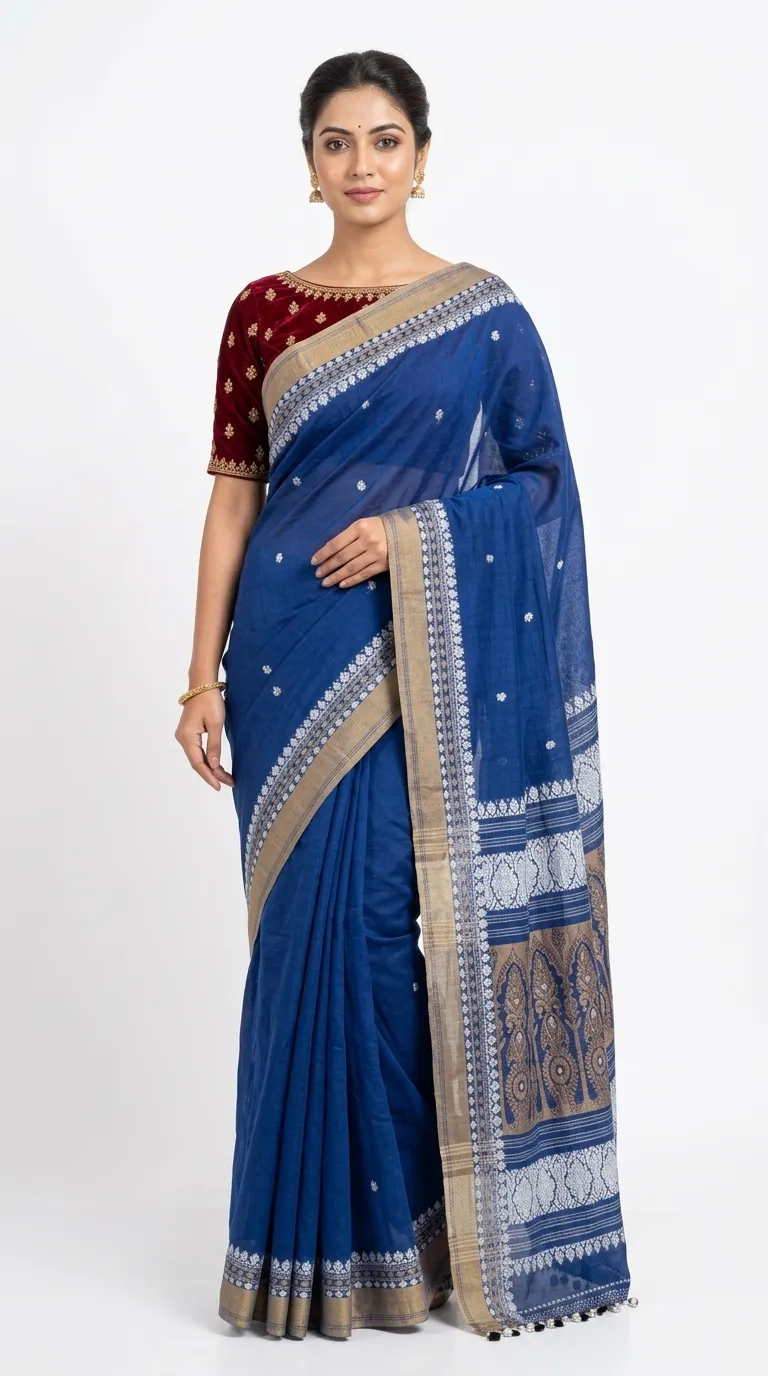 Embellished, Embroidered Bollywood
                                    Organza Saree (Green)