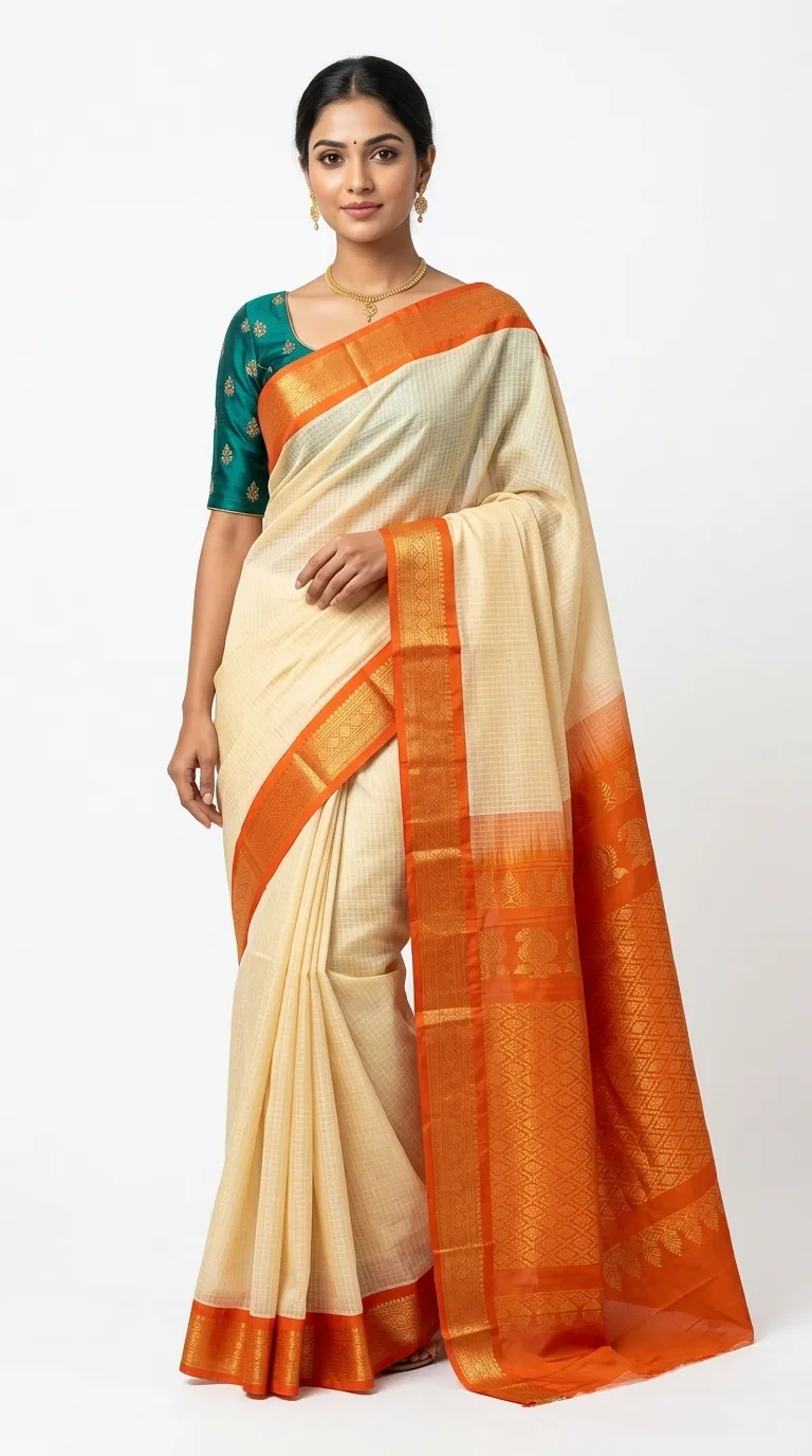 Embellished, Embroidered Bollywood
                                    Organza Saree (Green)