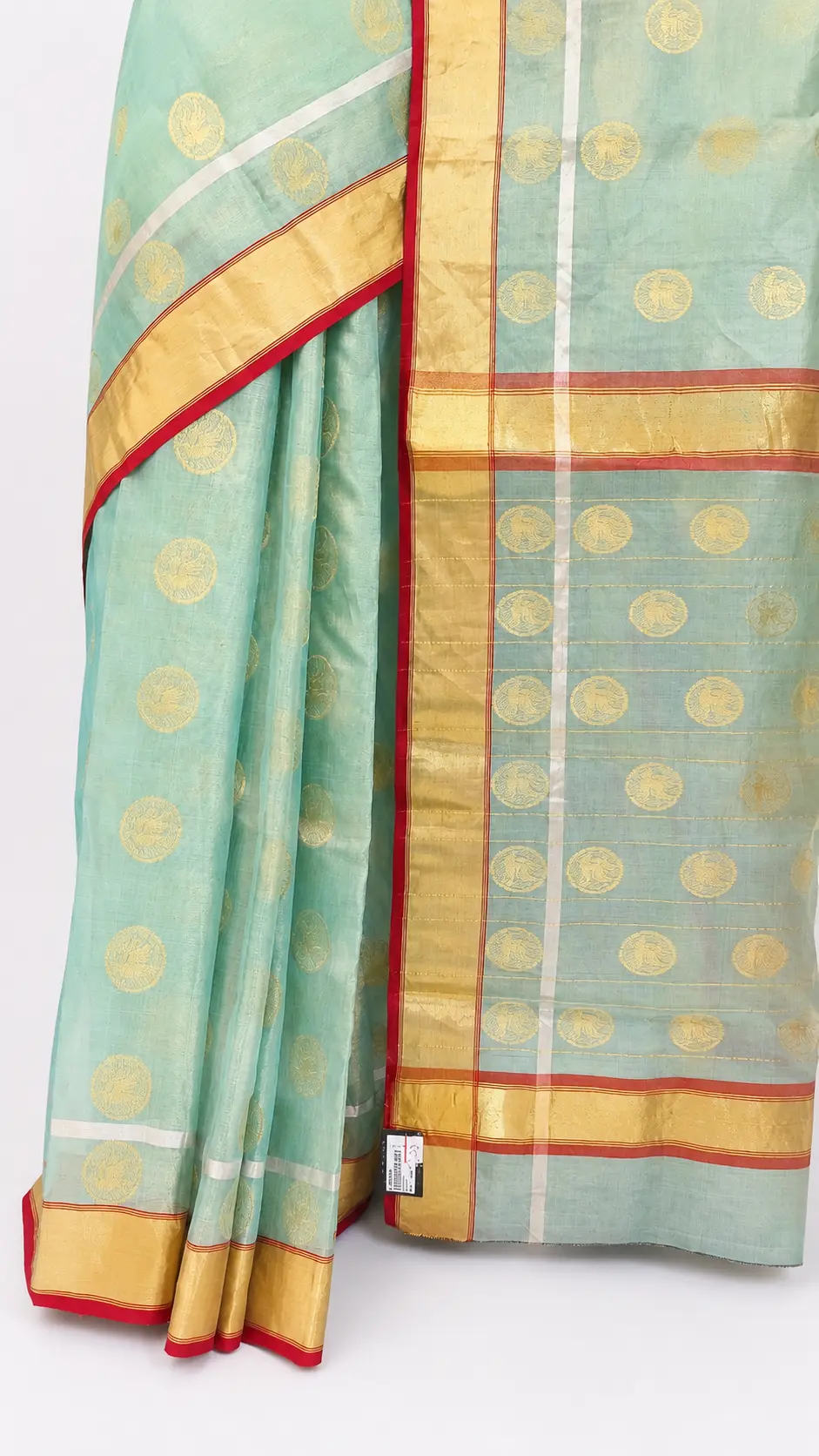 Embellished, Embroidered Bollywood
                                    Organza Saree (Green)