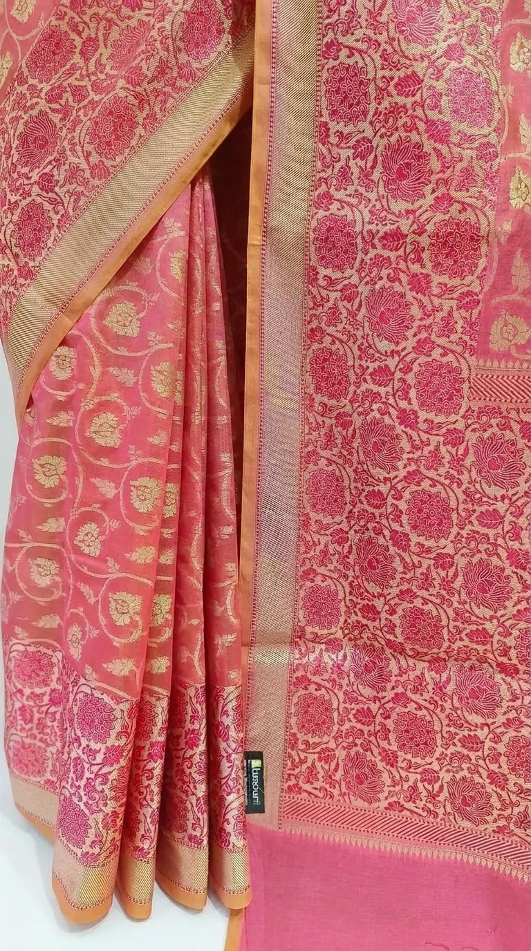 Embellished, Embroidered Bollywood
                                    Organza Saree (Green)