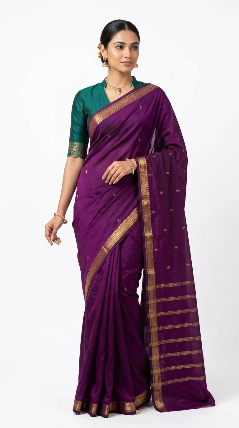 Embellished, Embroidered Bollywood
                                    Organza Saree (Green)