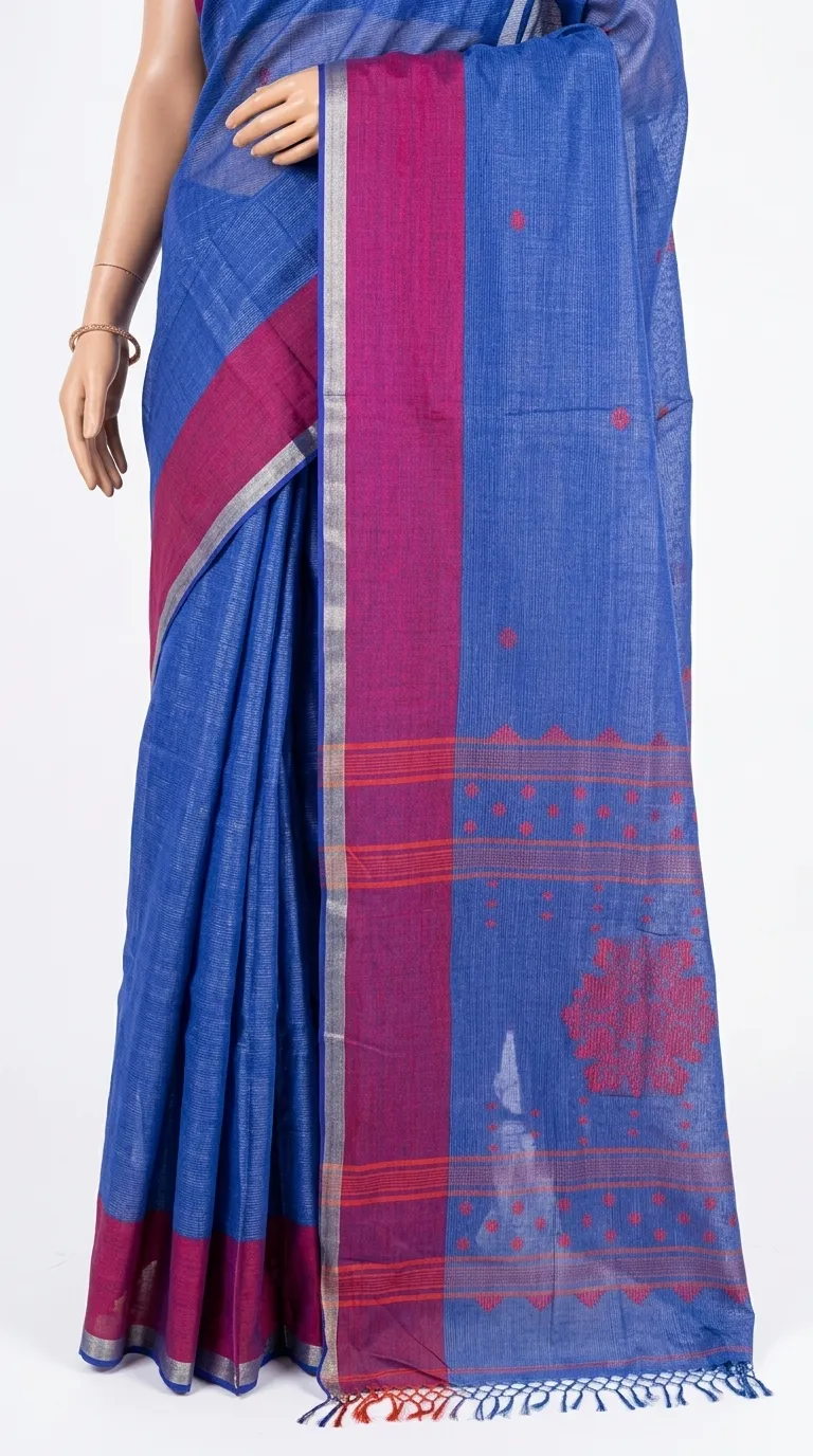 Digital Print Daily Wear Silk Blend Saree