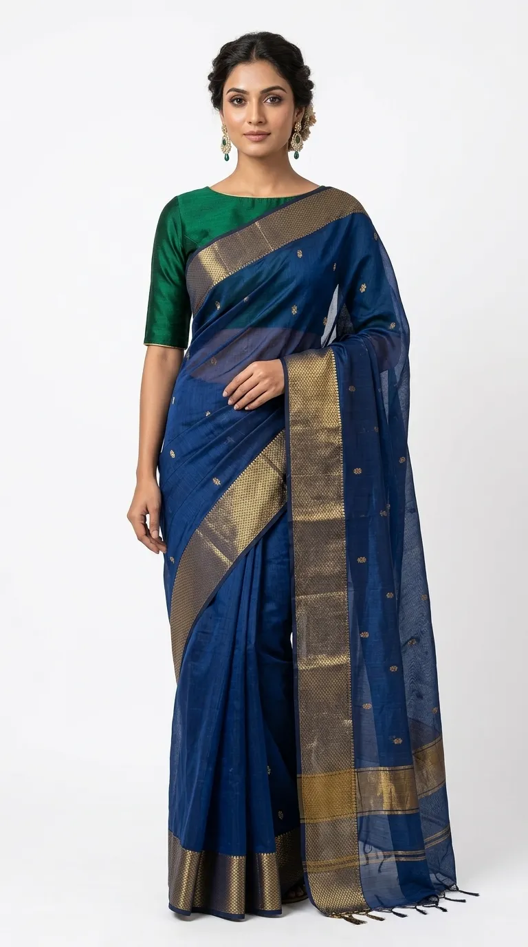 Embellished, Embroidered Bollywood
                                    Organza Saree (Green)