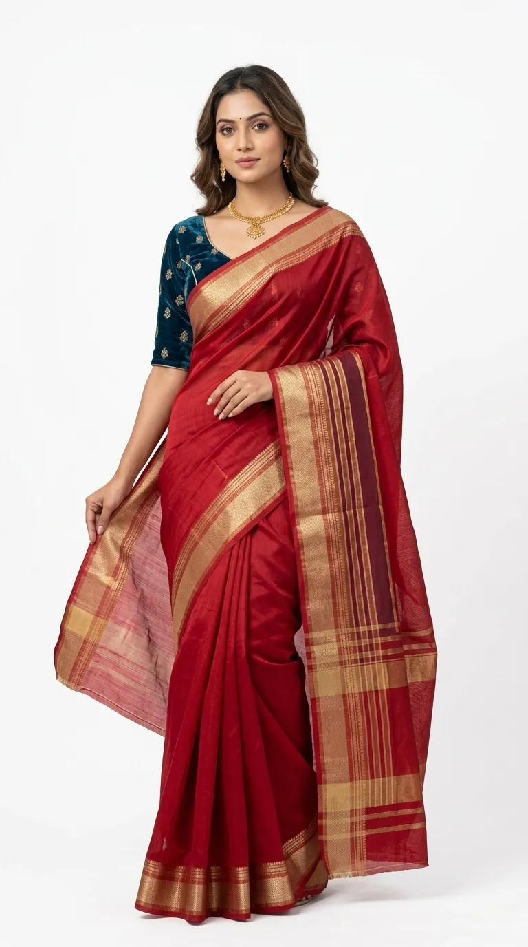 Embellished, Embroidered Bollywood
                                    Organza Saree (Green)