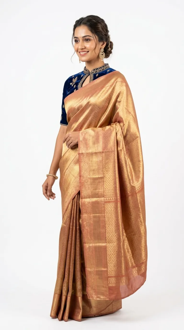 Embellished, Embroidered Bollywood
                                    Organza Saree (Green)