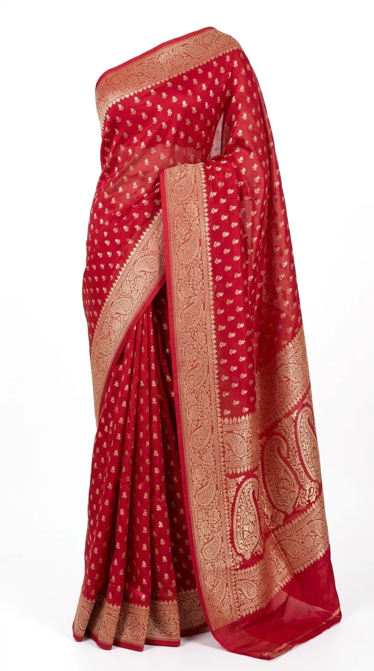 Embellished, Embroidered Bollywood
                                    Organza Saree (Green)