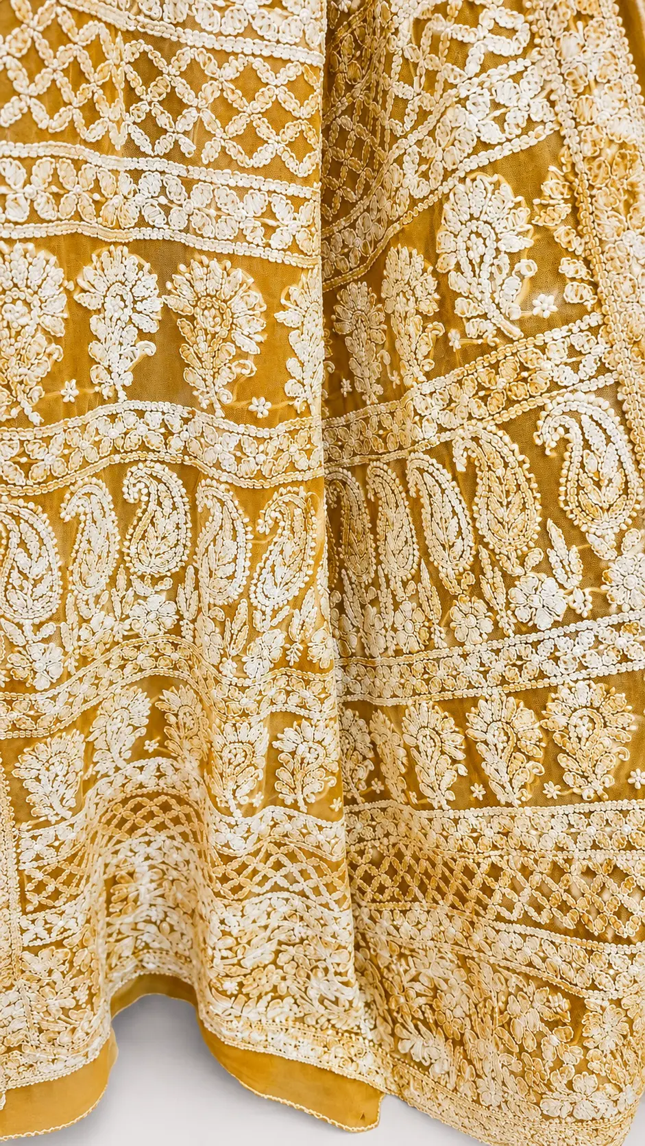 Embellished, Embroidered Bollywood
                                    Organza Saree (Green)