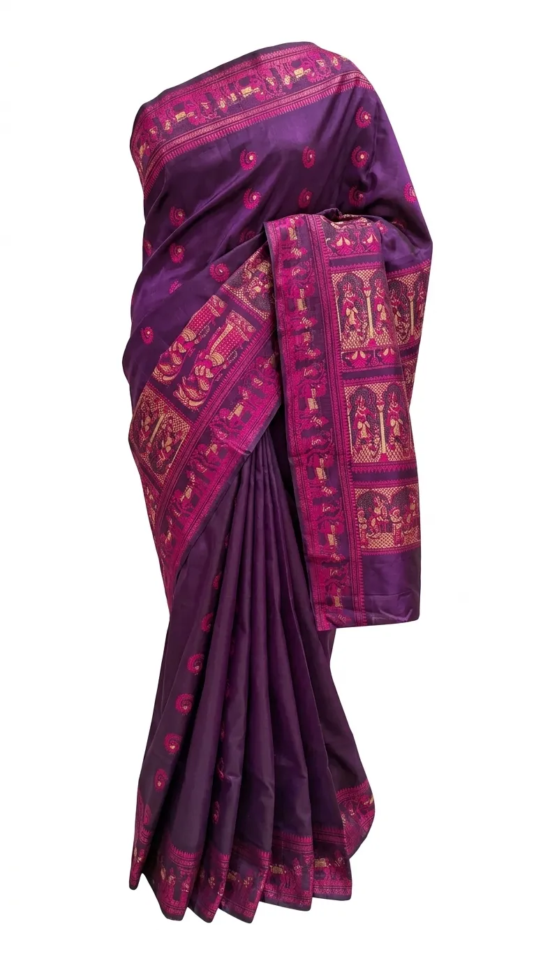 Embellished, Embroidered Bollywood
                                    Organza Saree (Green)