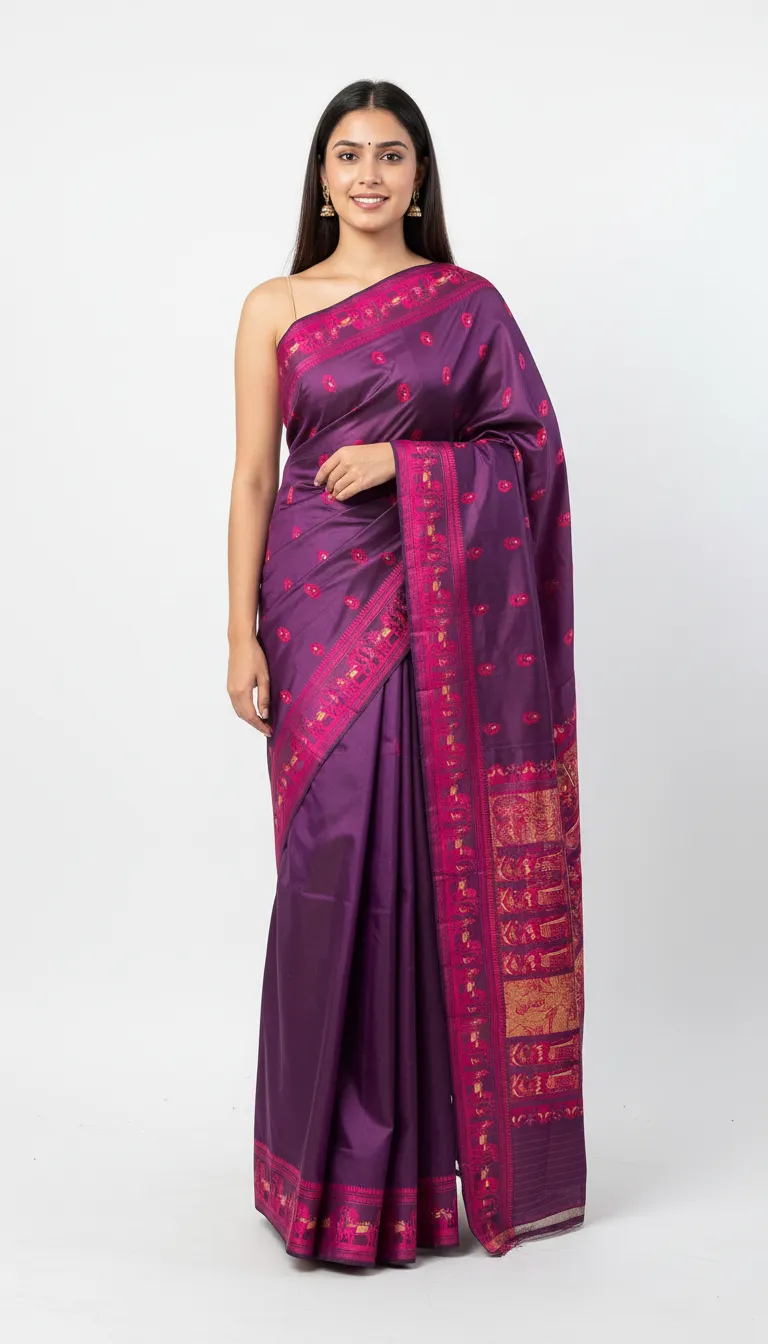 Embellished, Embroidered Bollywood
                                    Organza Saree (Green)