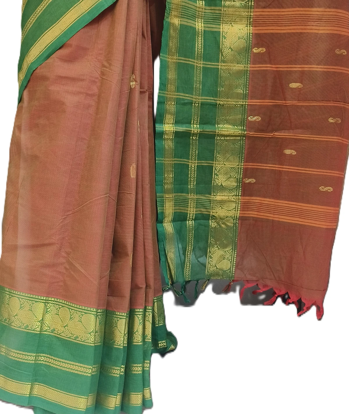 Embellished, Embroidered Bollywood
                                    Organza Saree (Green)