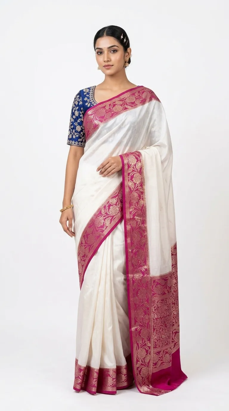 Embellished, Embroidered Bollywood
                                    Organza Saree (Green)