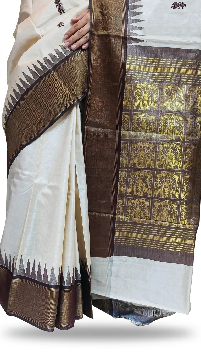 Embellished, Embroidered Bollywood
                                    Organza Saree (Green)