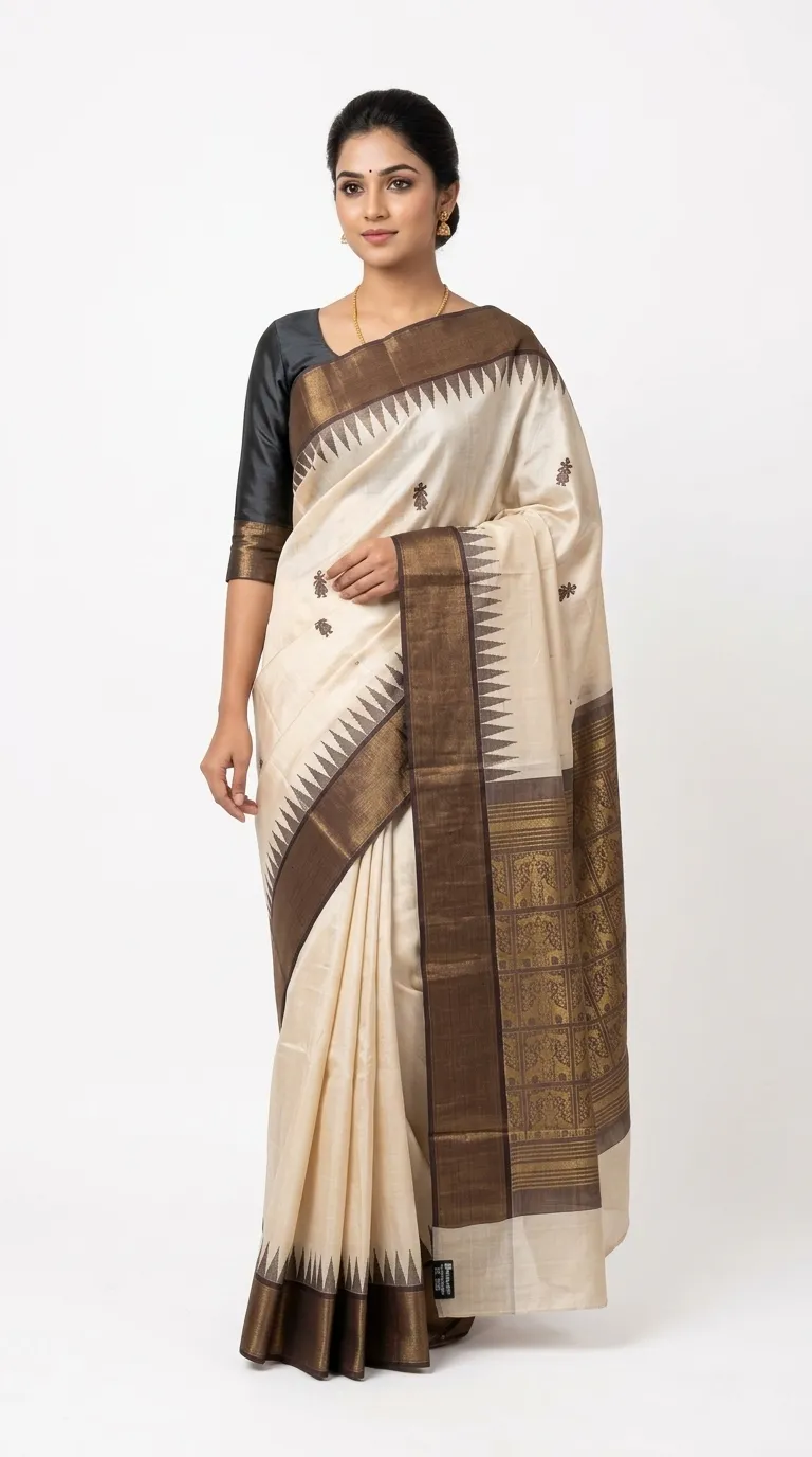 Embellished, Embroidered Bollywood
                                    Organza Saree (Green)