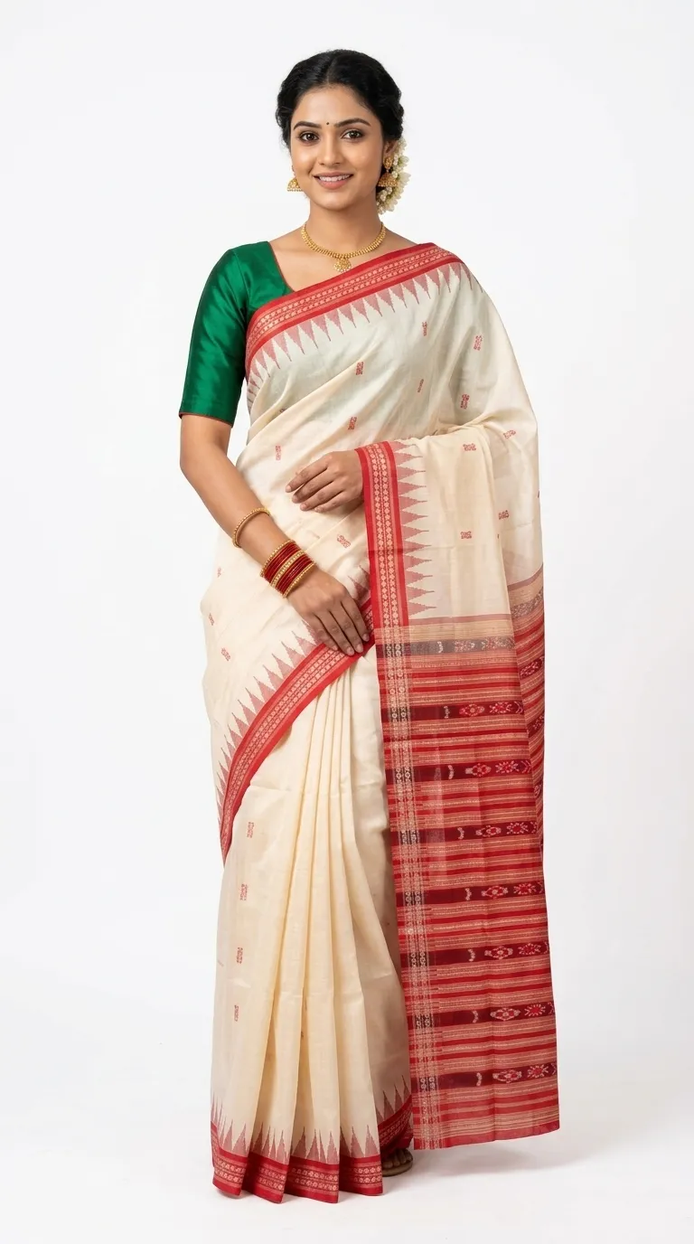 Embellished, Embroidered Bollywood
                                    Organza Saree (Green)