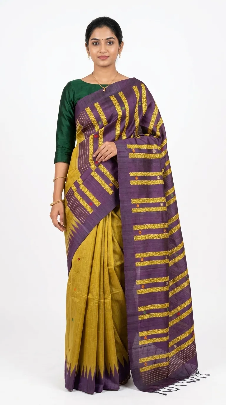 Embellished, Embroidered Bollywood
                                    Organza Saree (Green)