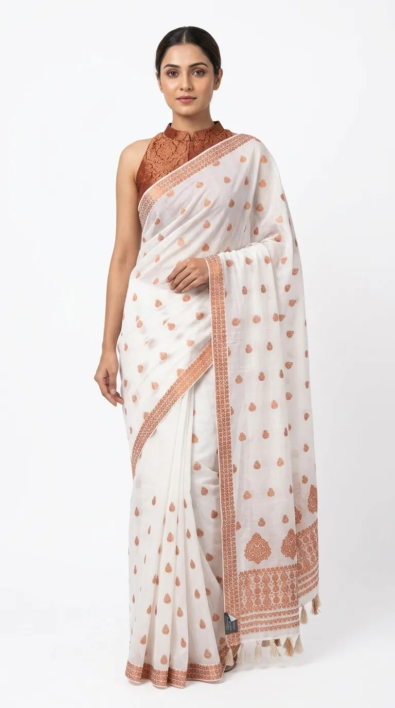 Embellished, Embroidered Bollywood
                                    Organza Saree (Green)